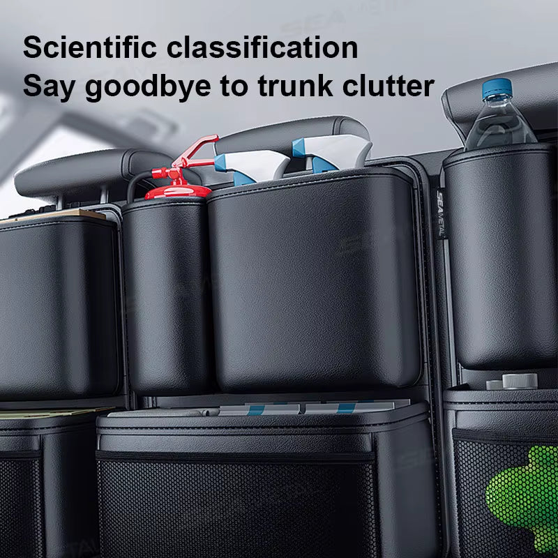 BLALION Car Trunk Leatherette Storage Bag Detachable