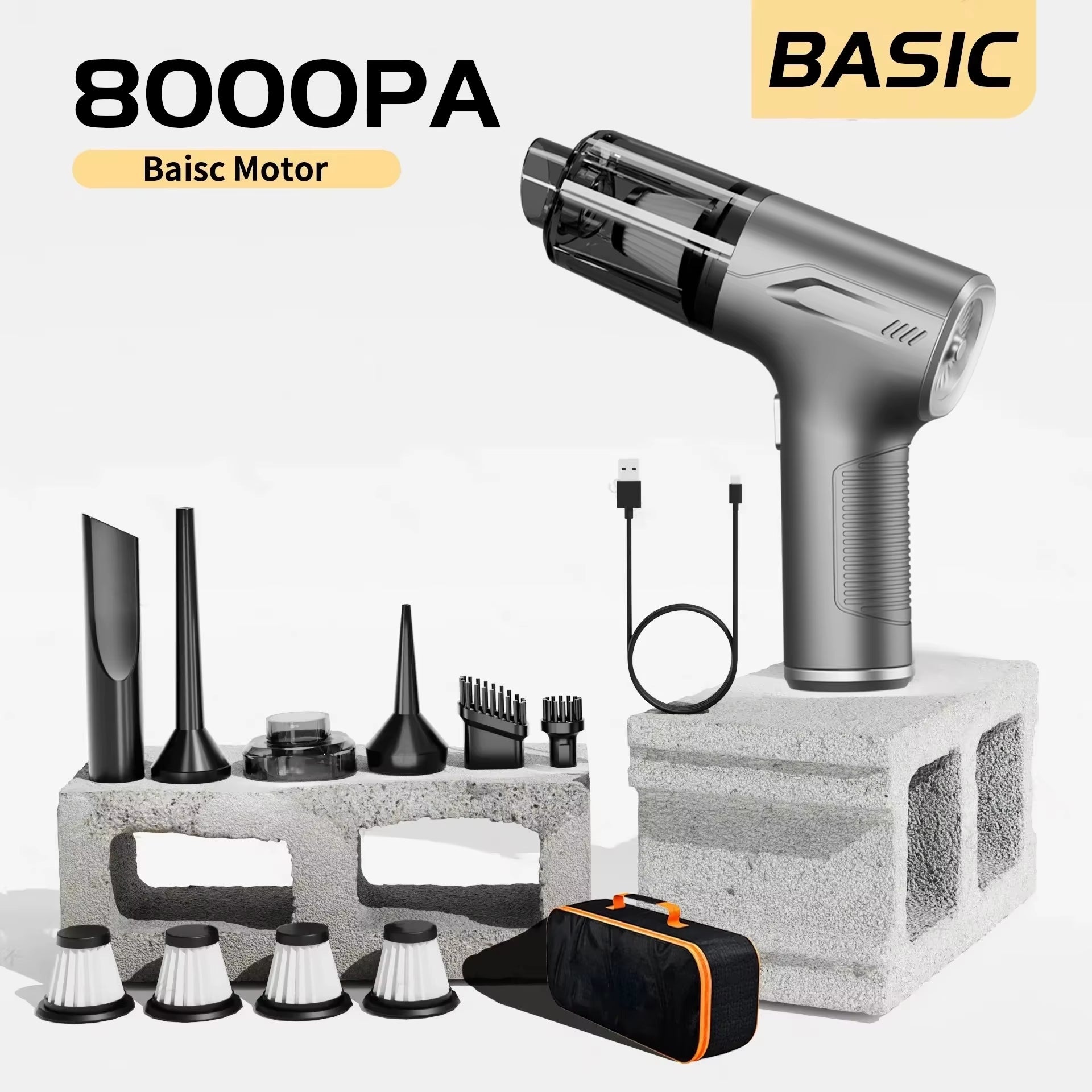98000PA Portable Car Vacuum Cleaner