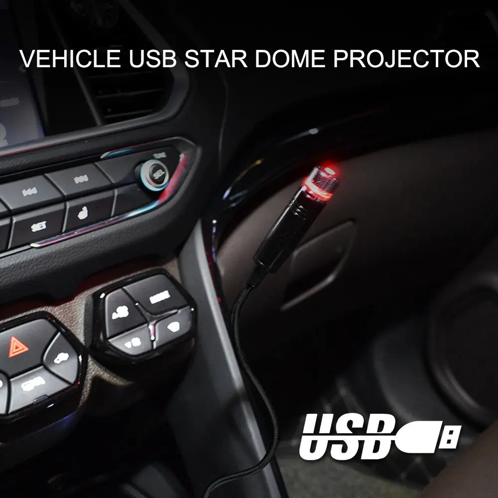 Car USB Starry Night Lamp, Internal Ceiling Light, Atmosphere Lamp, USB Internal Starry Sky Lamp, Car Atmosphere Decorative Light, Starlight Roof