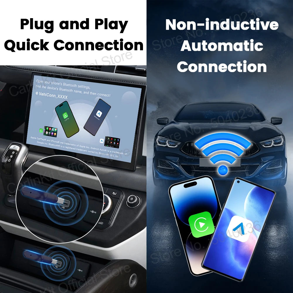 Mini Ultra Wireless Adapter Wireless Carplay Android Auto