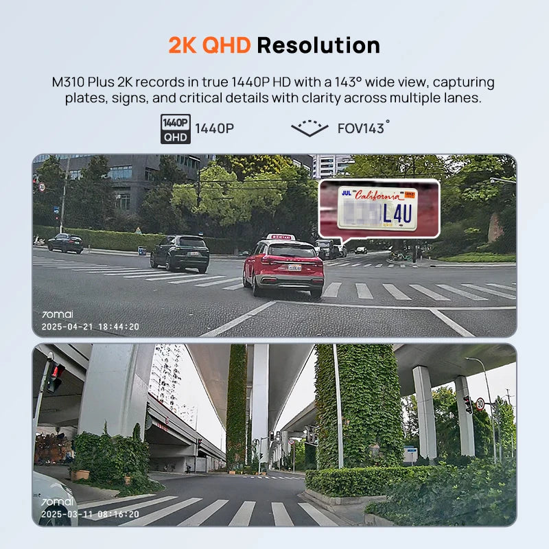 Dash Cam M310 plus 2K