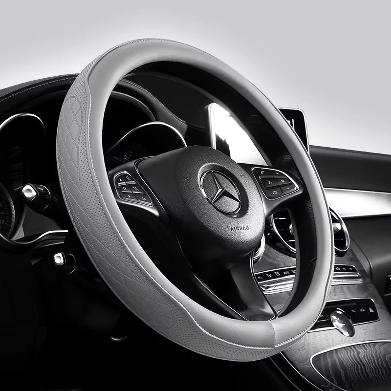 Universal Napa Leather Car Steering Wheel Cover Approx. 38Cm