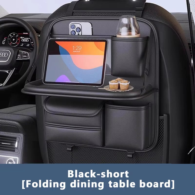 8 in 1 Car Back Seat Storage Bag with Foldable Tray