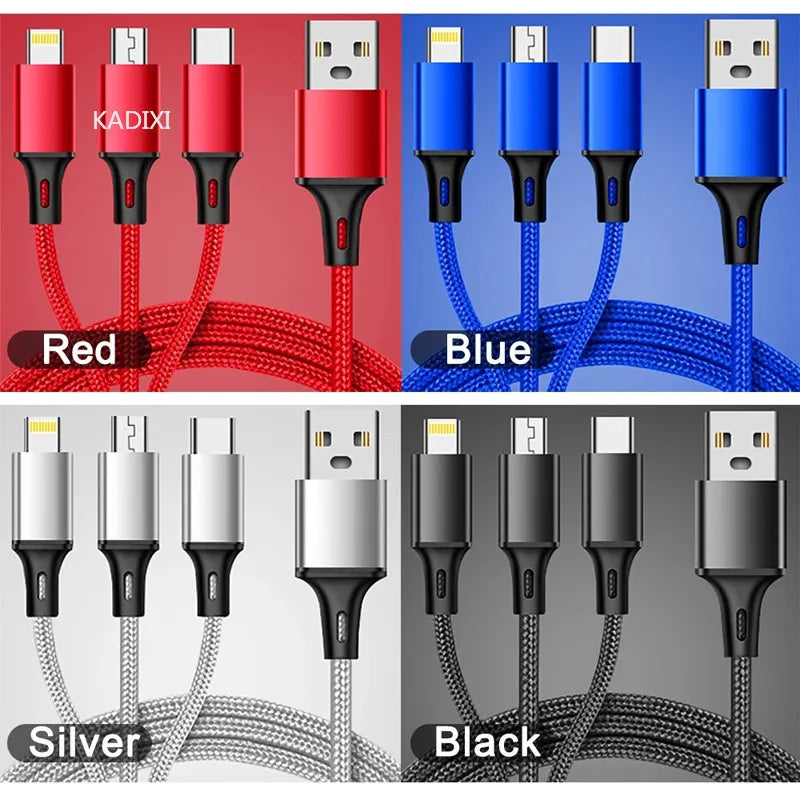 3 in 1 USB Fast Charging Cable