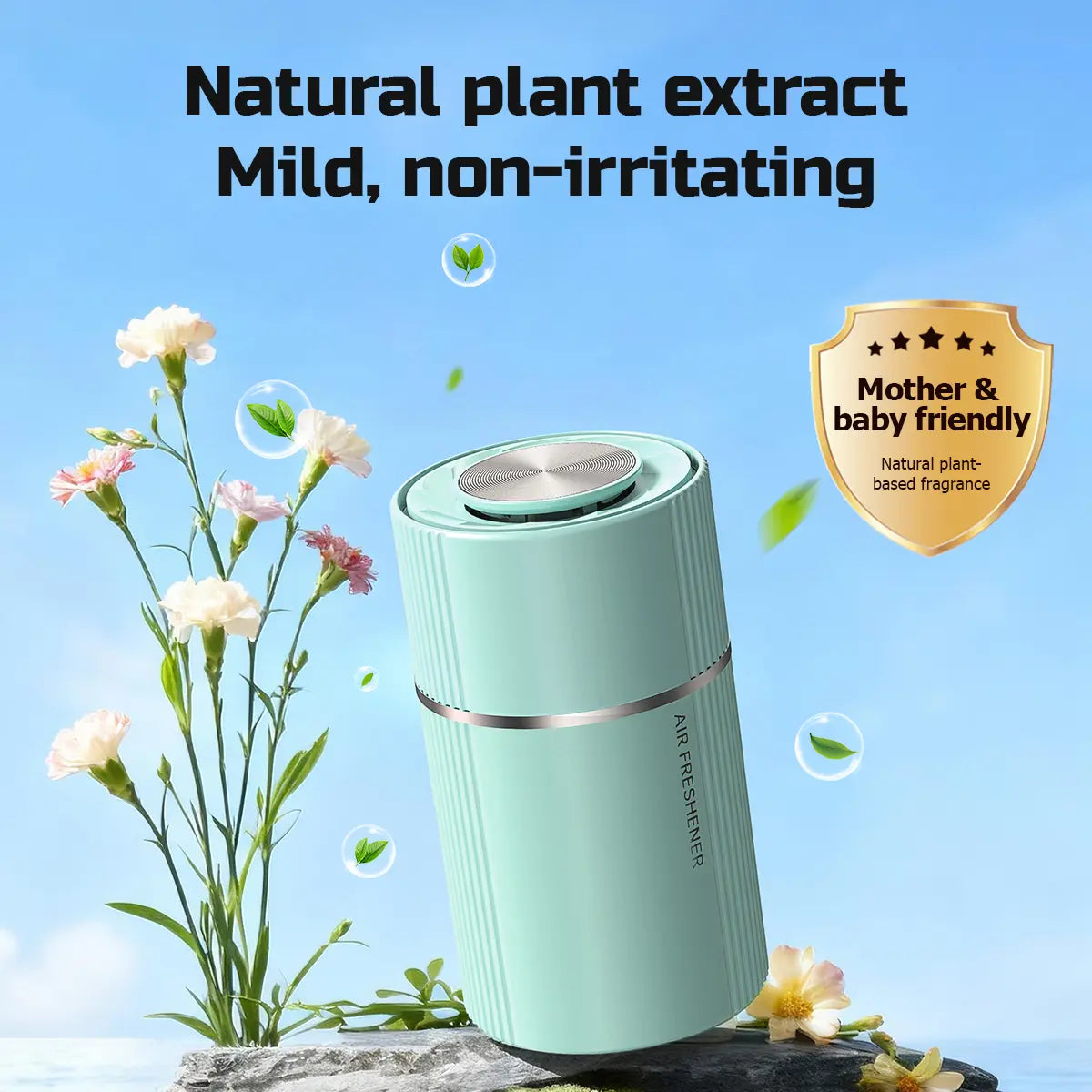 【Acechace Smart Car Air Freshener】200Ml Auto Intermittent Fragrance, One-Click Start/Stop, Odor Removal & Air Purification, Long Lasting Scent for Car Home, 5 Mins Cycle Diffuser
