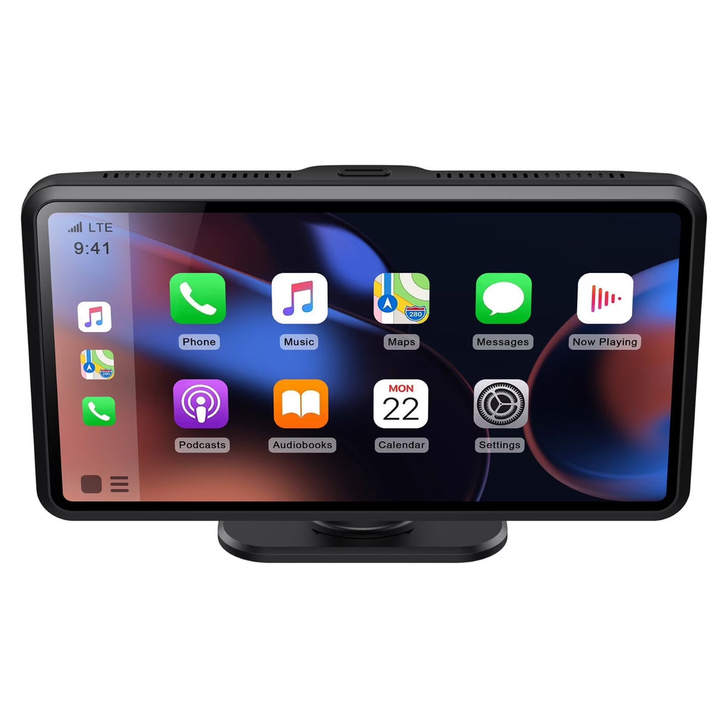 Drivvplay 5-Inch Portable In-Dash Car Unit with Wireless CarPlay and Android Auto Integration