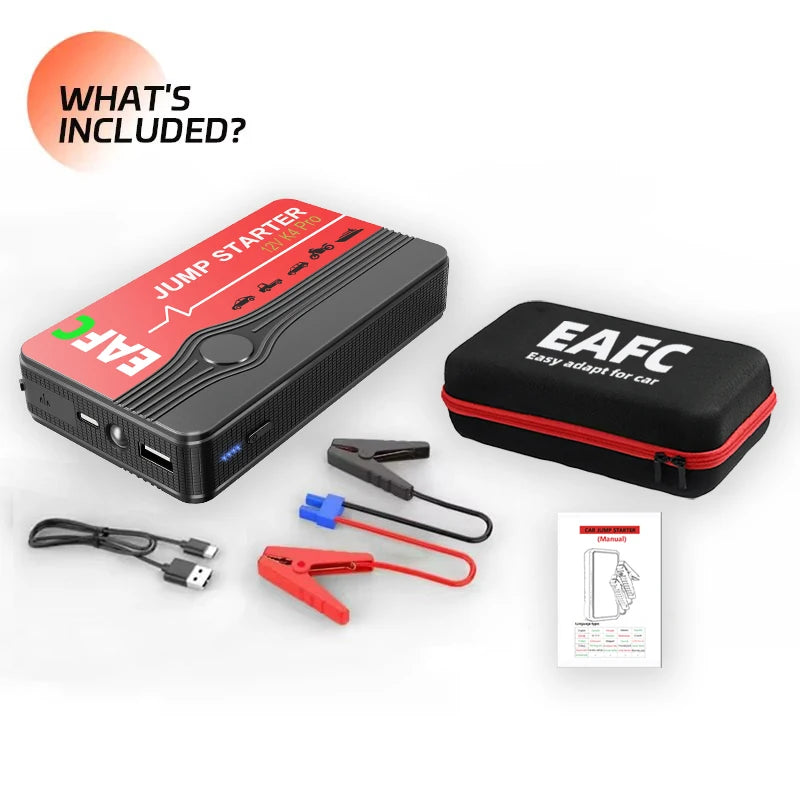 Portable 12V Car Jump Starter and 600A Power Bank
