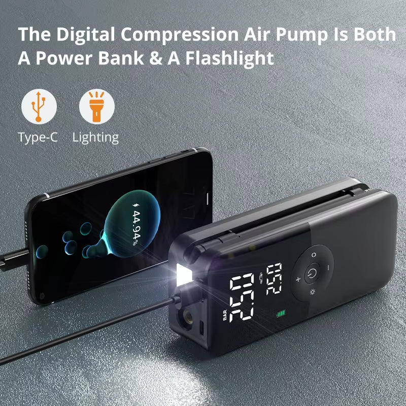 Portable Air Pump and Tire Inflator Compressor