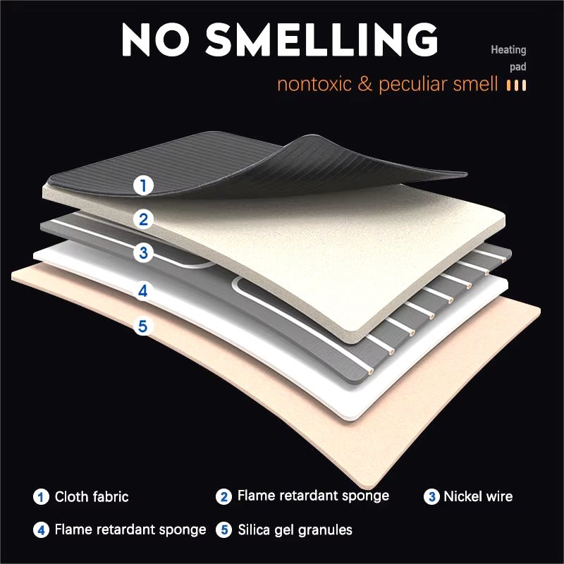Heated Car Seat Cover 12-24V 