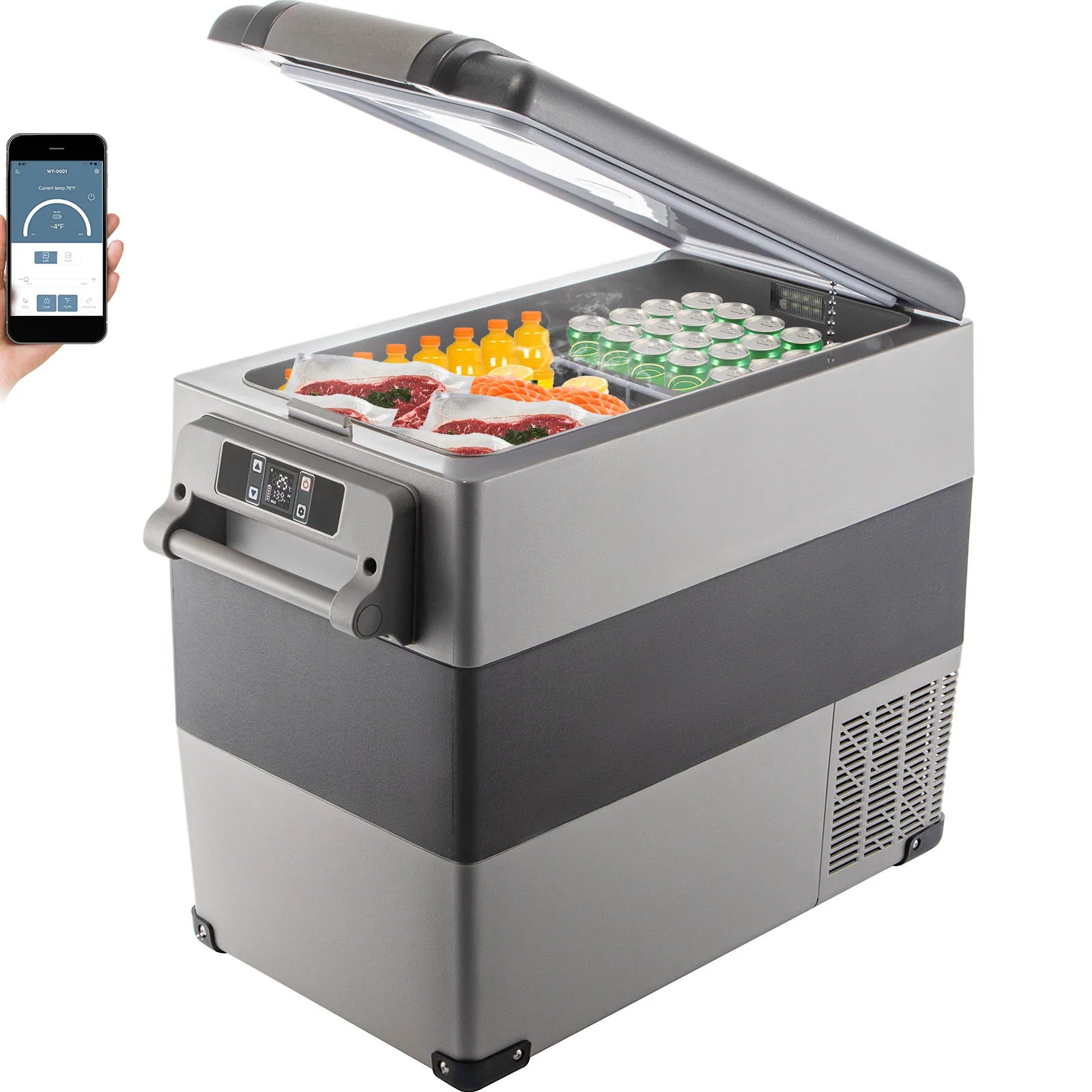 Car Refrigerator and Cooler 12/24V Ice Box for Camping 20L-22L-35L-45L-55L