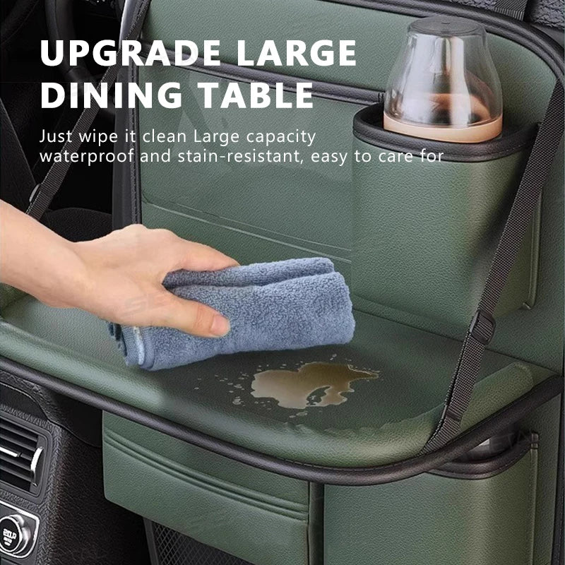 8 in 1 Car Back Seat Storage Bag with Foldable Tray