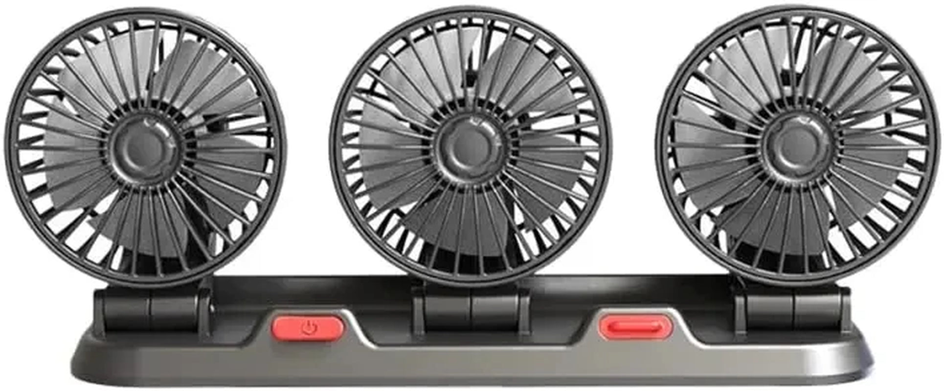 Car Fan 360° Adjustable 3 Head 