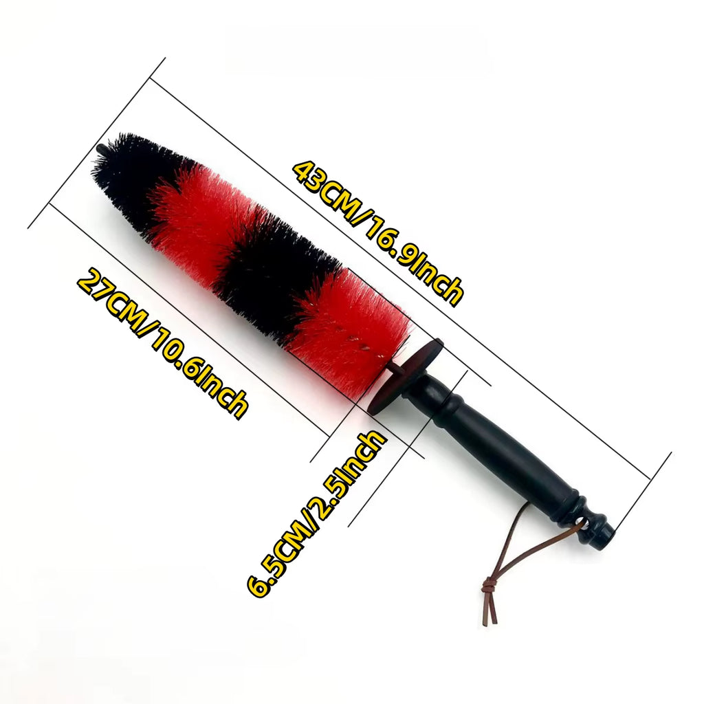 Professional Auto Wheel Cleaning Brush for Detailing Tires, Rims, and Engine Components