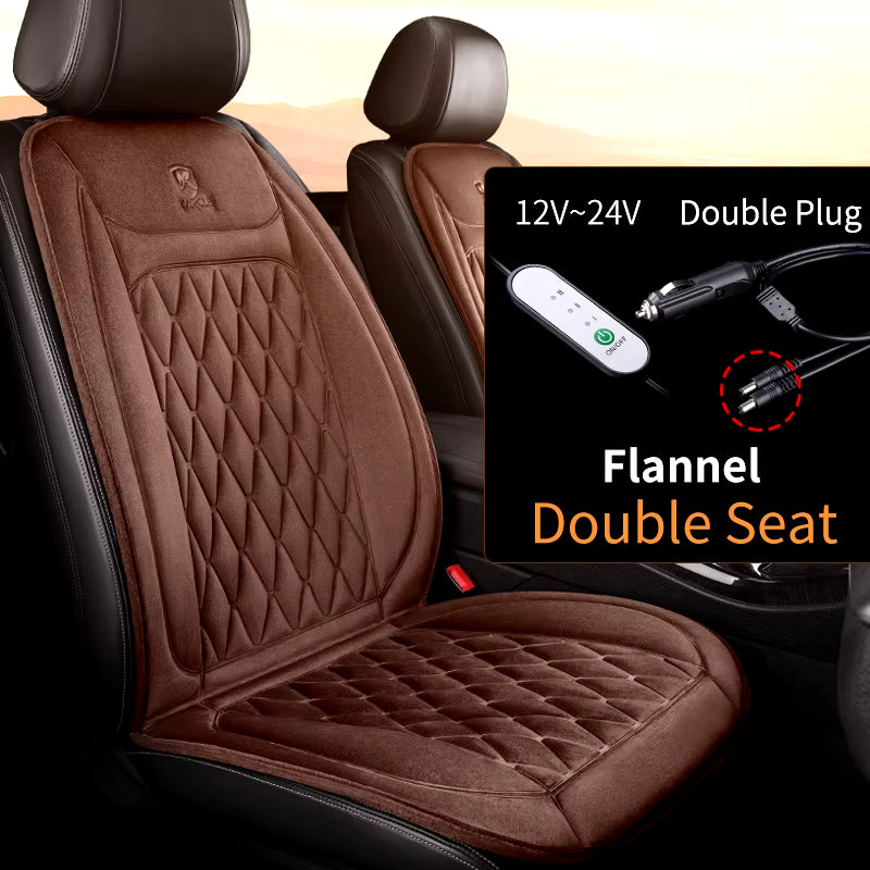 Heated Car Seat Cover 12-24V 