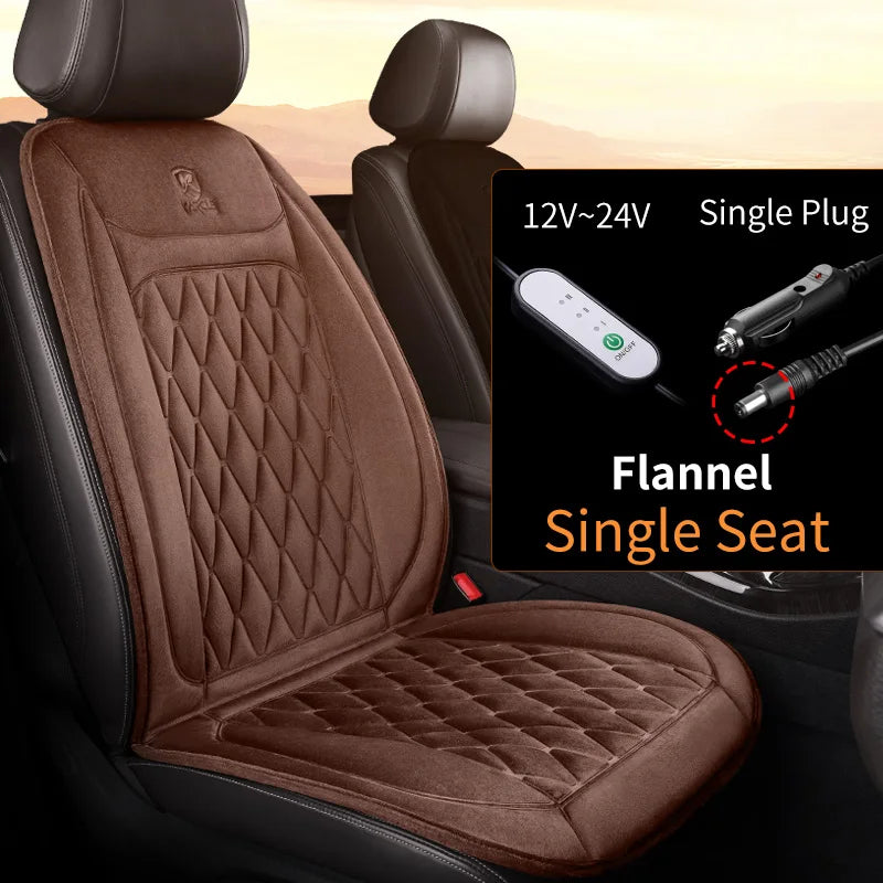 Heated Car Seat Cover 12-24V 