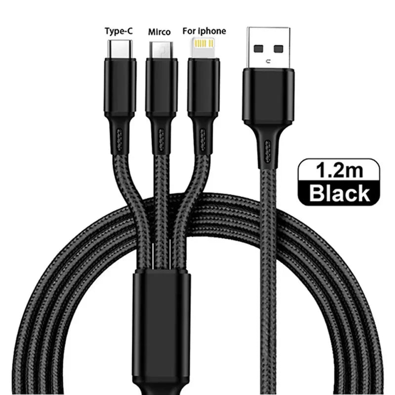 3 in 1 USB Fast Charging Cable