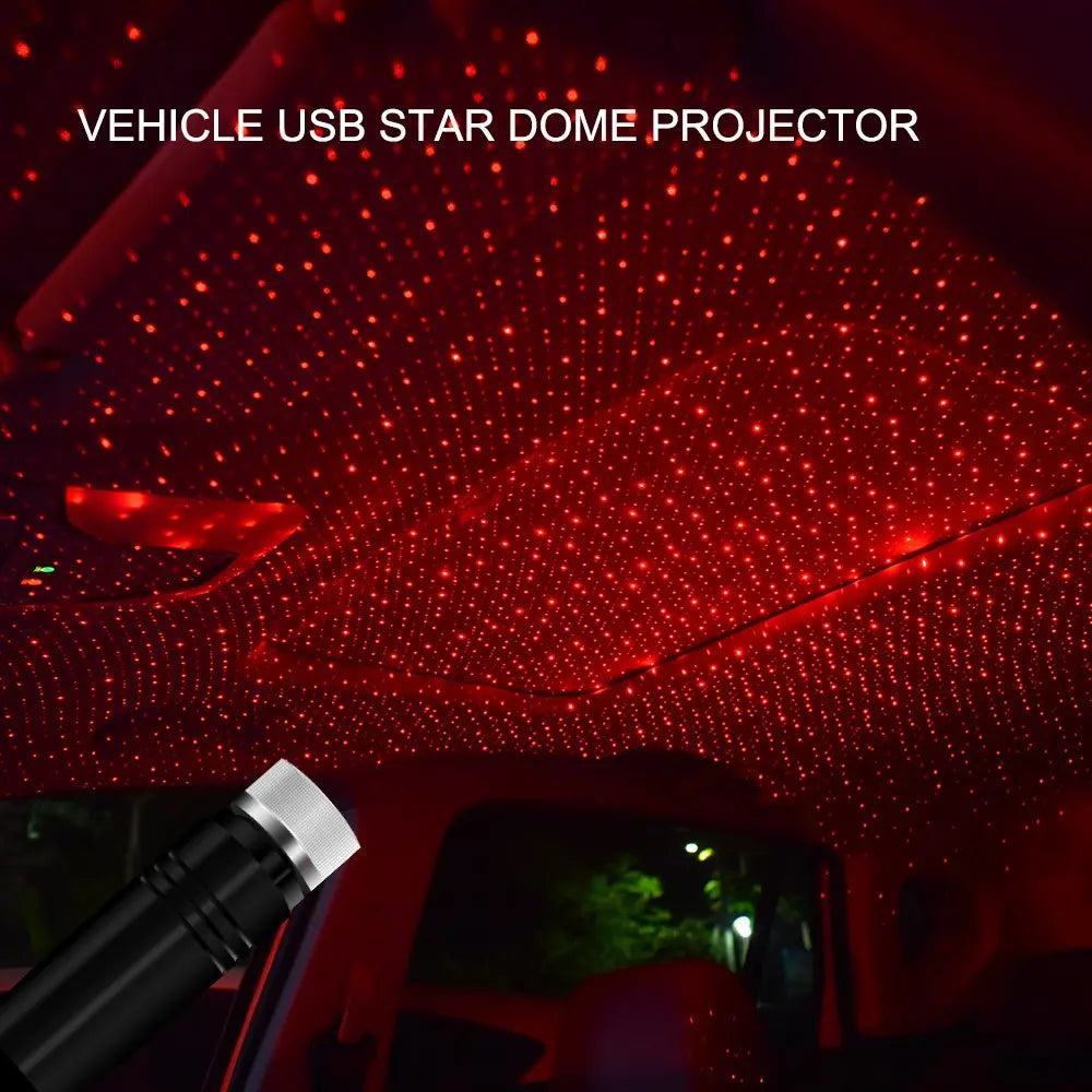 Car USB Starry Night Lamp, Internal Ceiling Light, Atmosphere Lamp, USB Internal Starry Sky Lamp, Car Atmosphere Decorative Light, Starlight Roof