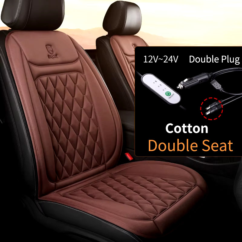 Heated Car Seat Cover 12-24V 