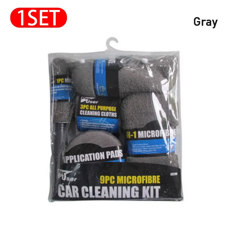 9Pcs Car Wash Cleaning Kits