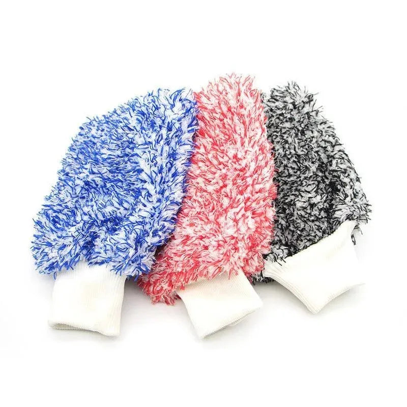 Soft Microfiber Car Cleaning Gloves