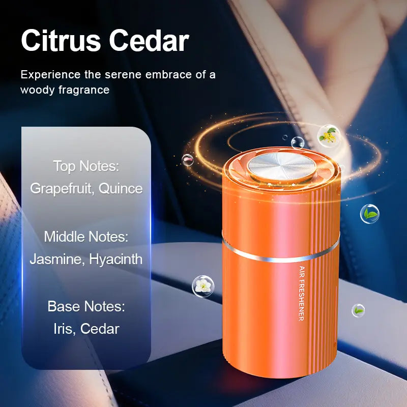 【Acechace Smart Car Air Freshener】200Ml Auto Intermittent Fragrance, One-Click Start/Stop, Odor Removal & Air Purification, Long Lasting Scent for Car Home, 5 Mins Cycle Diffuser