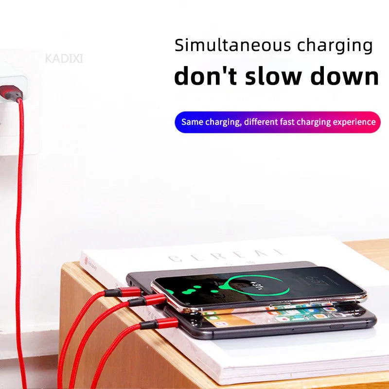 3 in 1 USB Fast Charging Cable