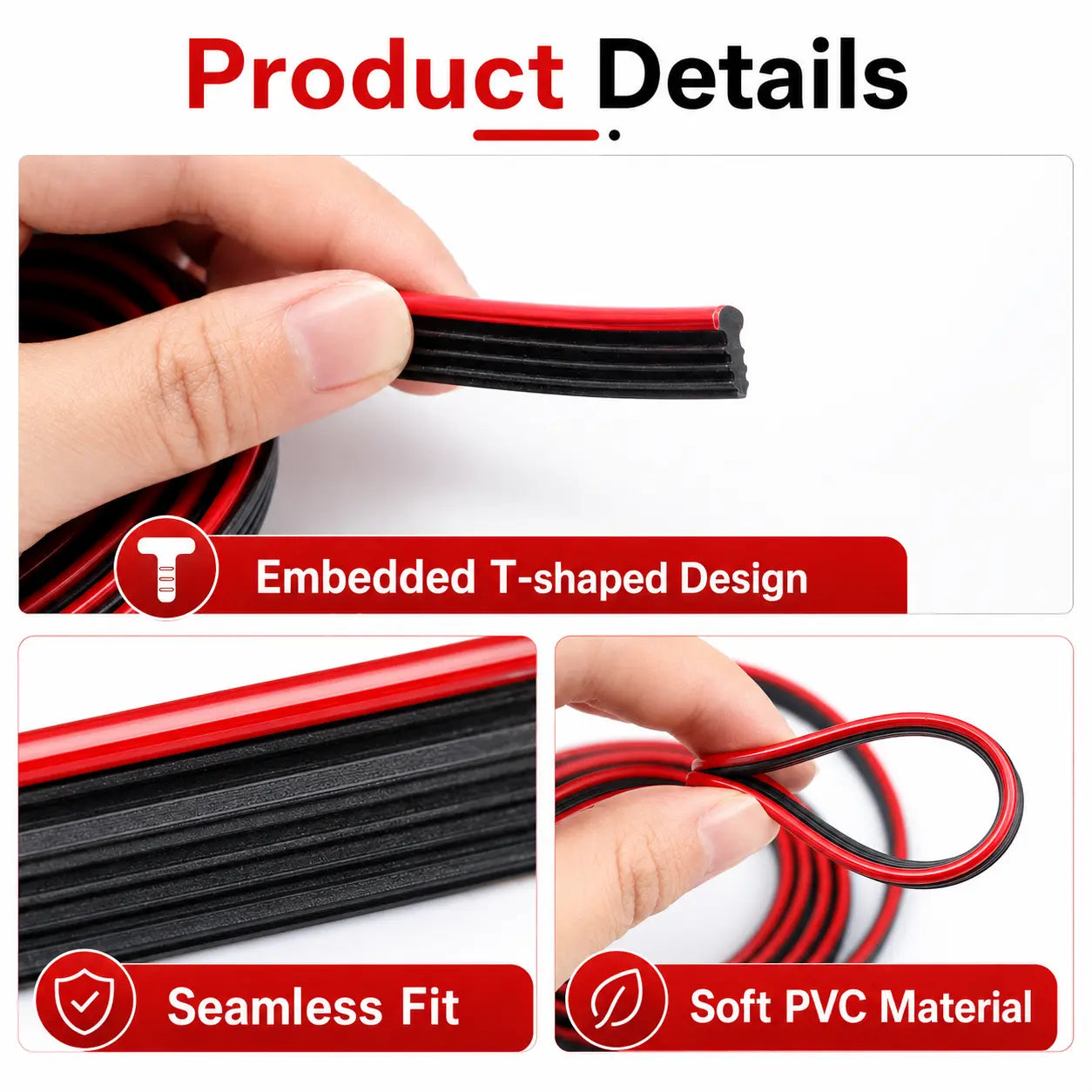 Car Interior Trim Strips, 16.4 FT Universal Flexible Electroplated Dashboard Door Gap Decorative Trim, T-Shaped PVC Interior Styling Strip with Installation Tool for Car Interior Accessories