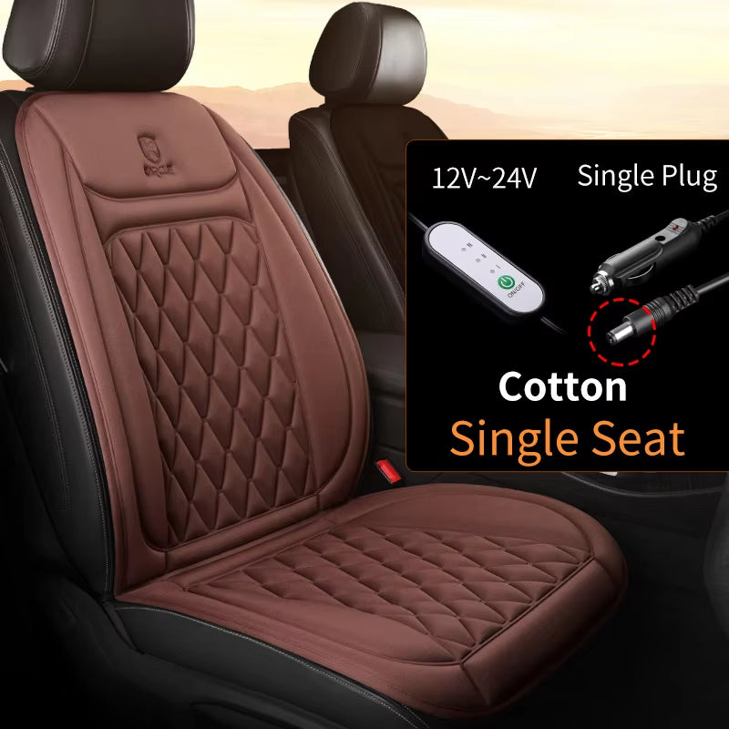 Heated Car Seat Cover 12-24V 