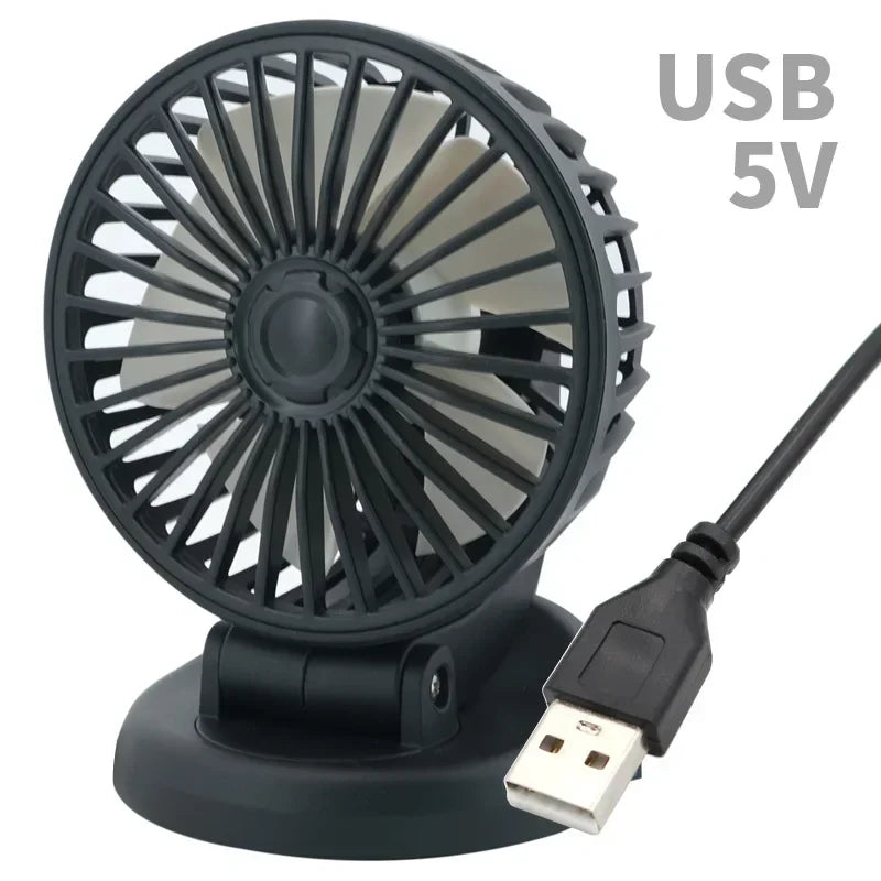 Car Fan 360° Adjustable 3 Head 