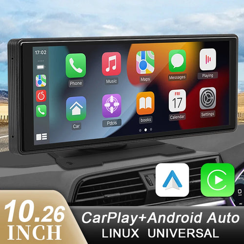 10.26" Universal Wireless Carplay and Android Auto Screen