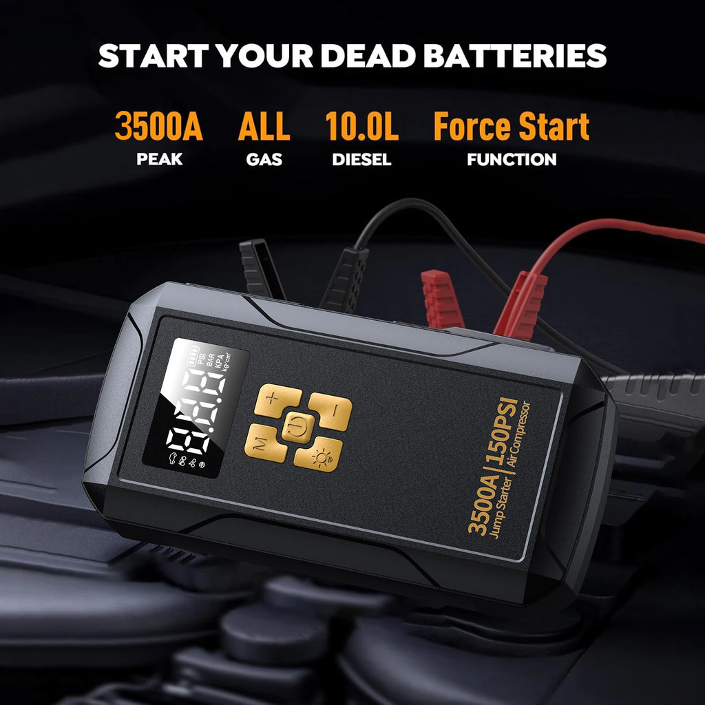 Jump Starter with Air Compressor 3500A