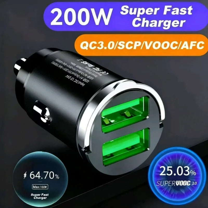 Mini Car Charger 12-24V