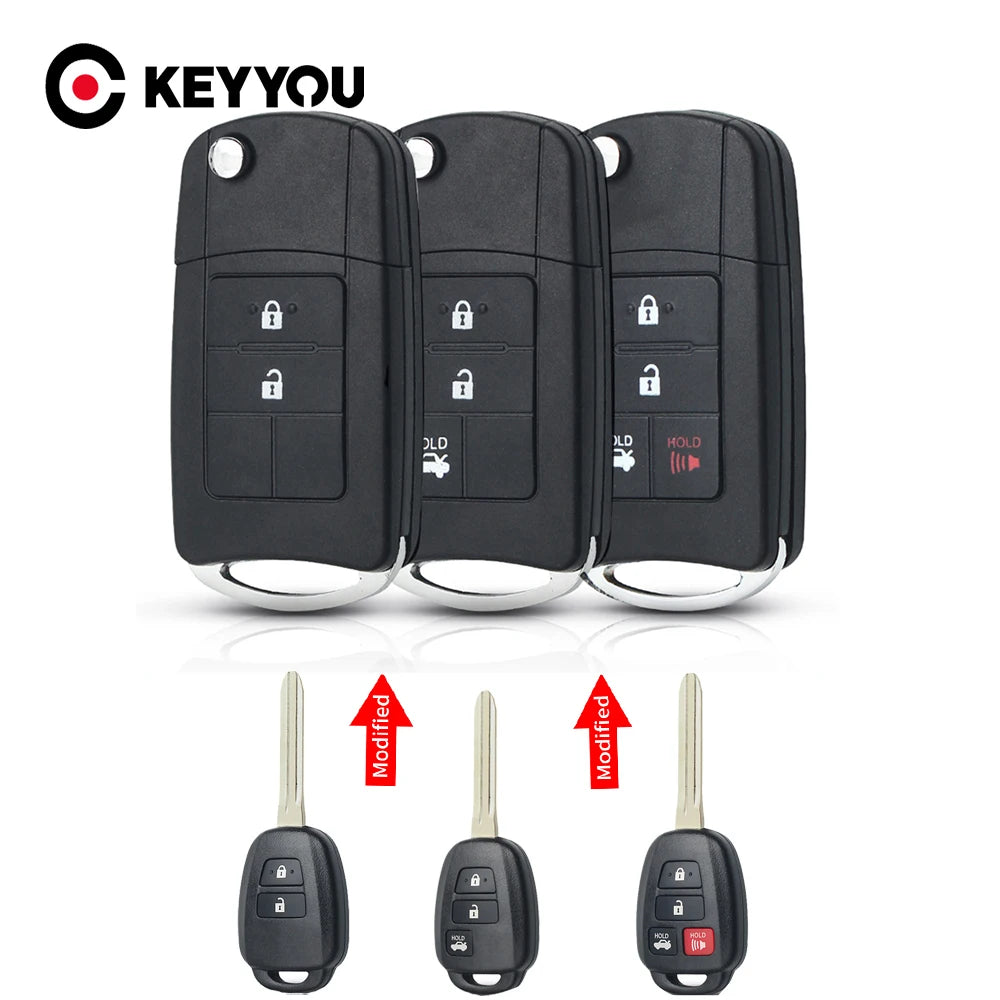 Toyota  Modified Flip Remote Key Shell