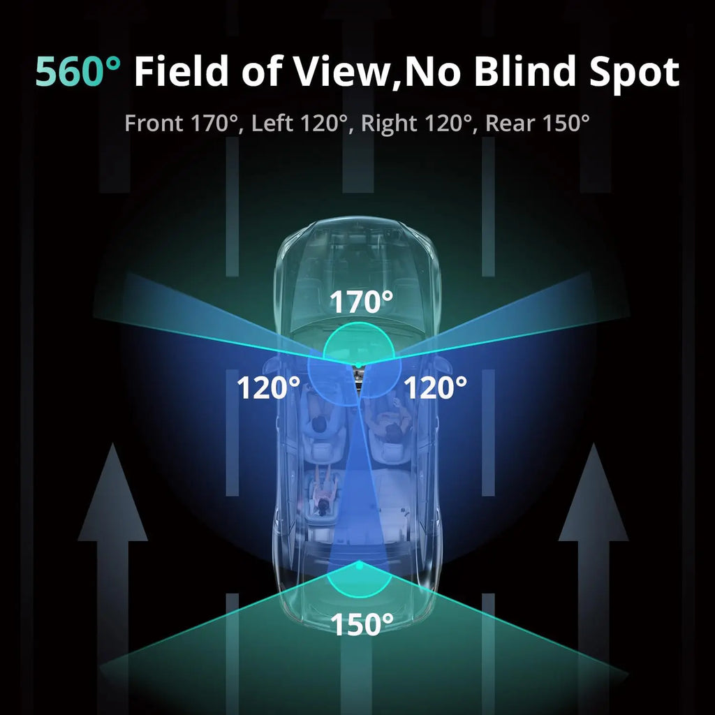 3K 4-Channel Dash Cam