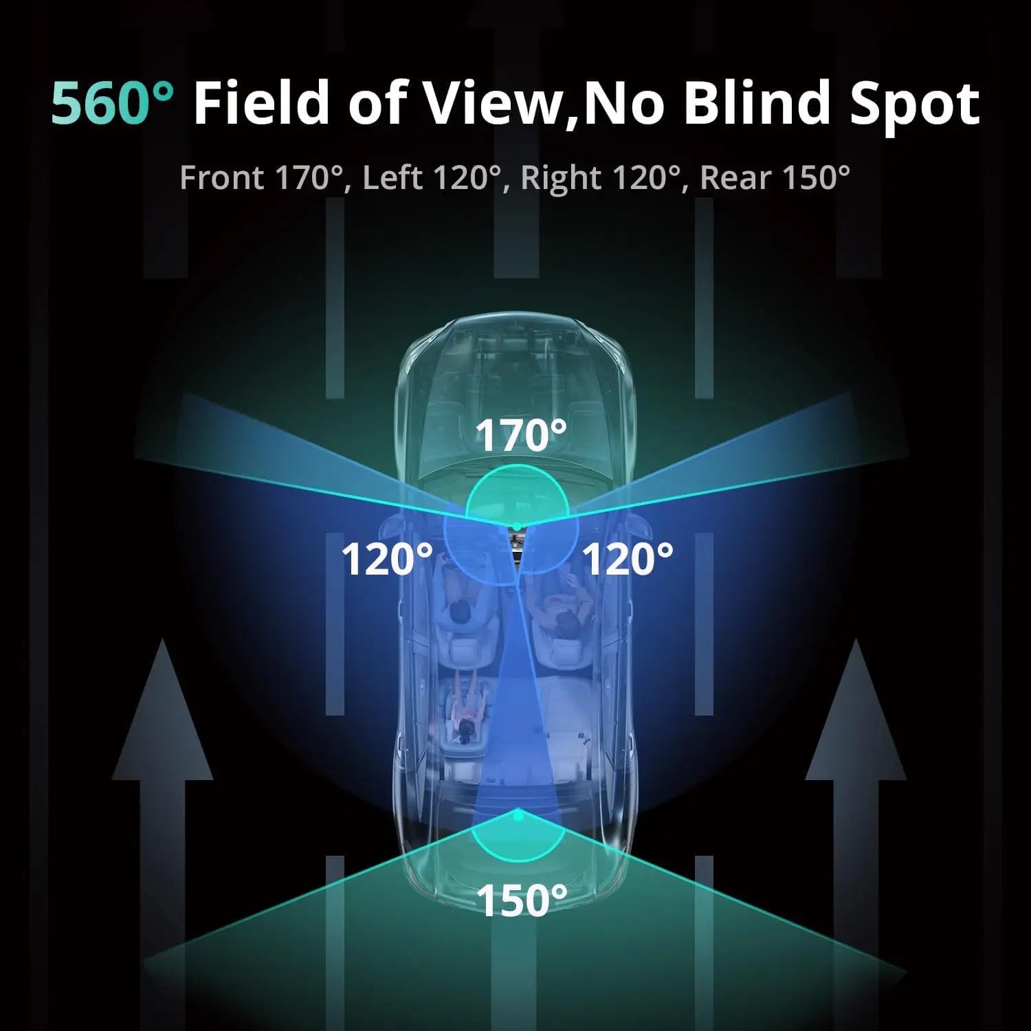3K 4-Channel Dash Cam