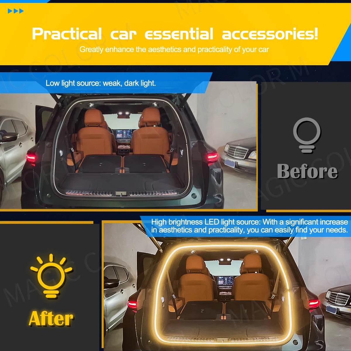5M Car Trunk Light Ambient Decorative Lamp 