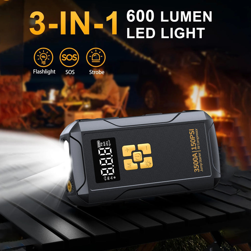 Jump Starter with Air Compressor 3500A
