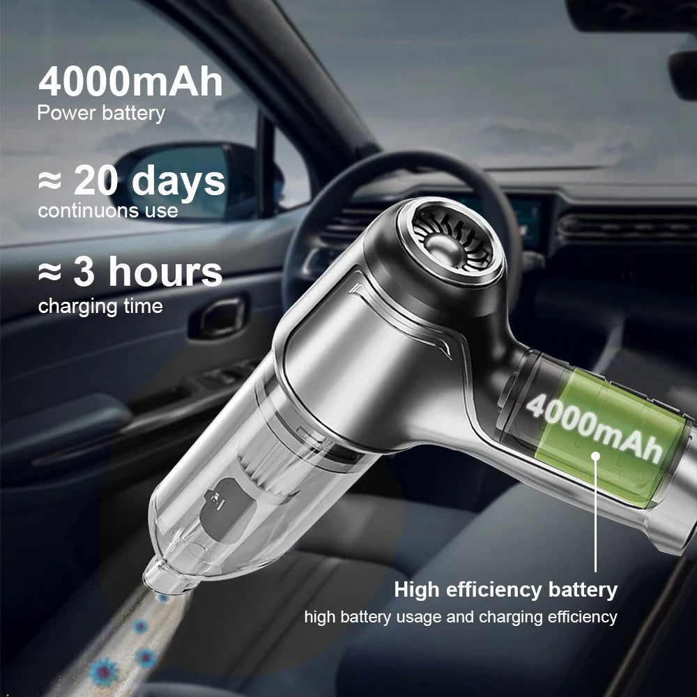 Powerful Wireless Car Vacuum Cleaner 95000PA