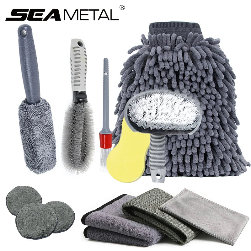6/12Pcs Car Cleaning Set