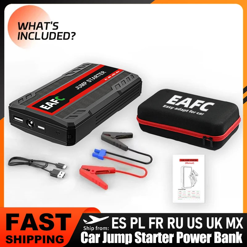 Portable 12V Car Jump Starter and 600A Power Bank