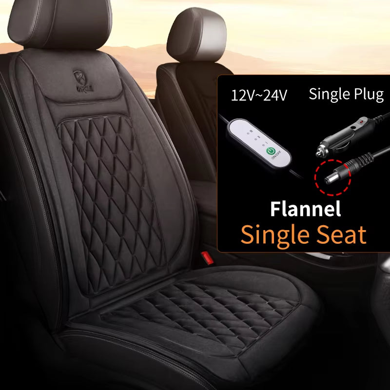 Heated Car Seat Cover 12-24V 