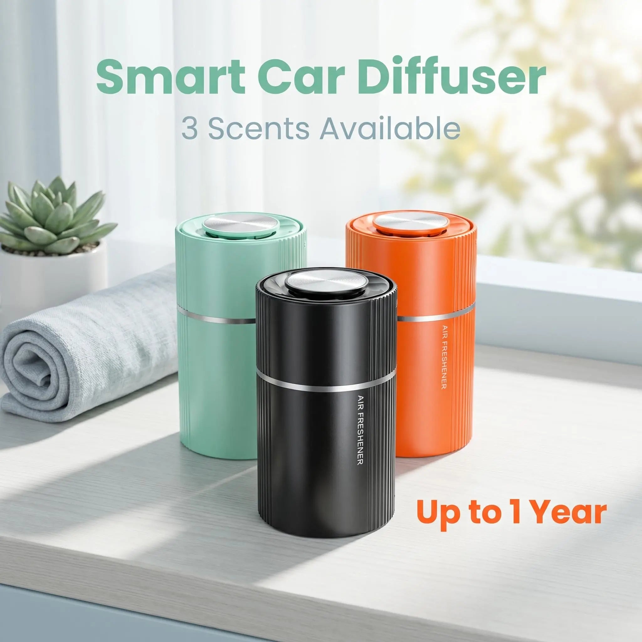 【Acechace Smart Car Air Freshener】200Ml Auto Intermittent Fragrance, One-Click Start/Stop, Odor Removal & Air Purification, Long Lasting Scent for Car Home, 5 Mins Cycle Diffuser