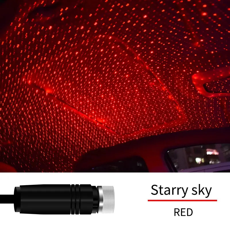 Car USB Starry Night Lamp, Internal Ceiling Light, Atmosphere Lamp, USB Internal Starry Sky Lamp, Car Atmosphere Decorative Light, Starlight Roof