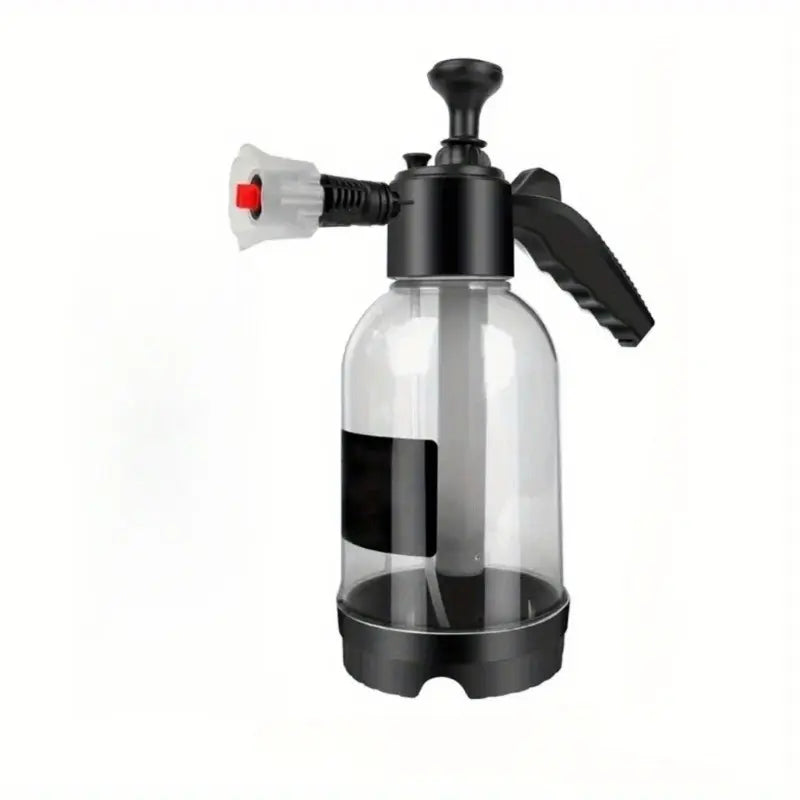 New 2L Multipurpose Manual Foam Sprayer Car Wash Cleaner with Adjustable Nozzle, Thickened Pull Rod, Portable Pressure Foam Cannon for Car, Home, Garden Use